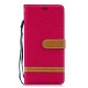 Samsung Galaxy S10 Plus Capa de tecido e efeito pele com cinta