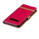 Samsung Galaxy S10 Plus Capa de tecido e efeito pele com cinta
