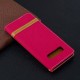 Samsung Galaxy S10 Plus Capa de tecido e efeito pele com cinta