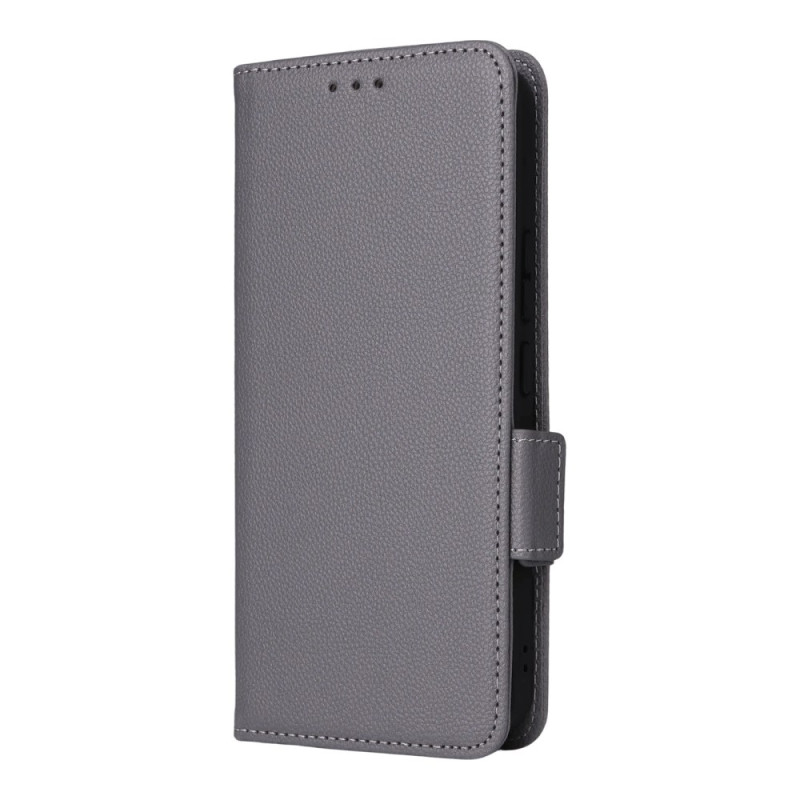 Capa de couro sintético com fita Litchi para o Honor 400