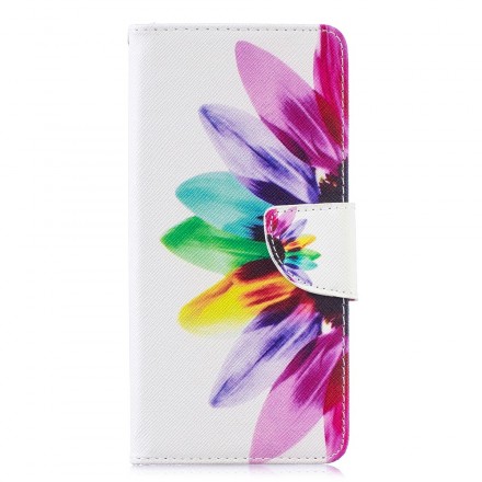 Capa Samsung Galaxy S10 Plus Flor de Aquarela