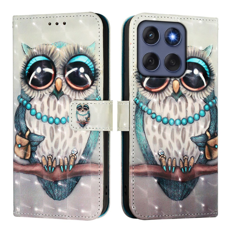Capa Motorola Edge 60 / 60 Fusion Coruja Cinzento