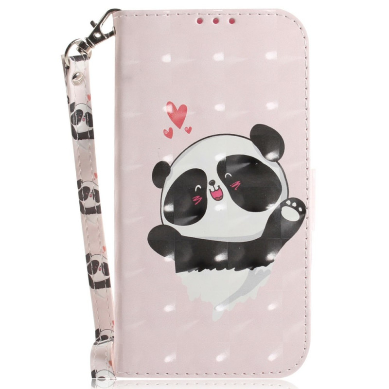 Capa para Motorola Edge 60 / 60 Fusion Panda Love Strap