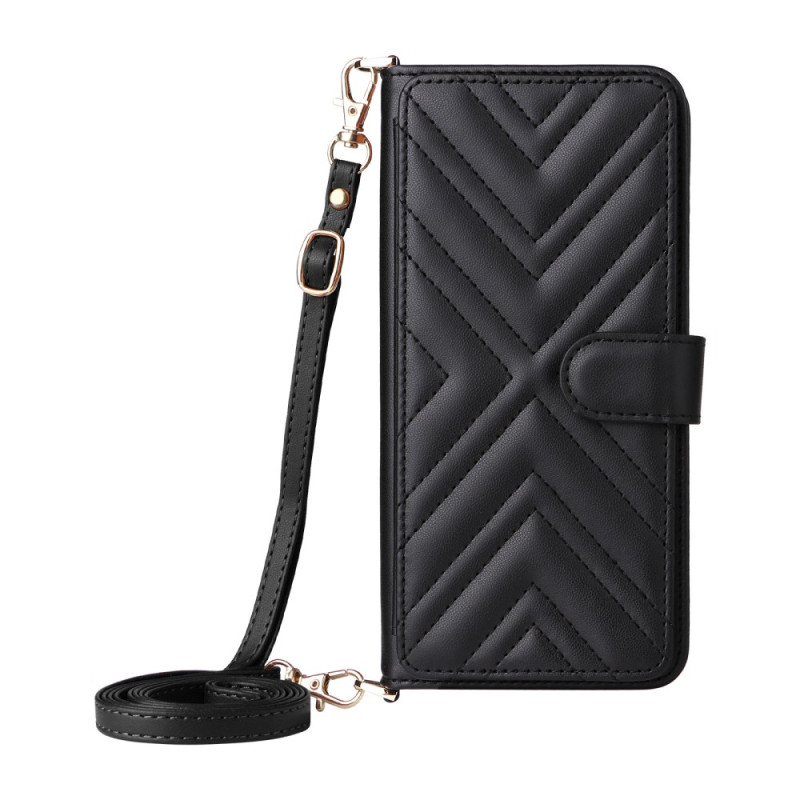 Capa almofadada Motorola Edge 60 Stylus Design com alça de ombro e cordão de segurança