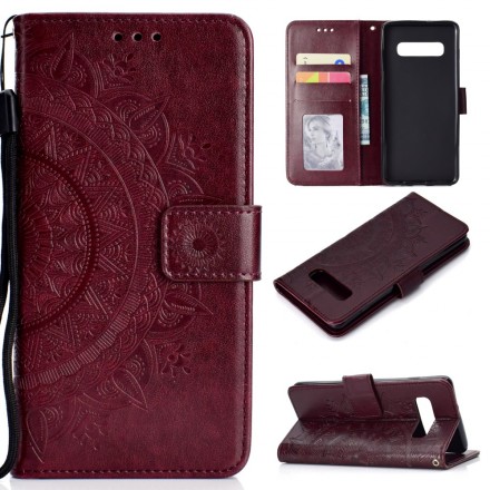 Samsung Galaxy S10 Plus Case Mandala Sun Samsung Galaxy S10 Plus Case Mandala Sun