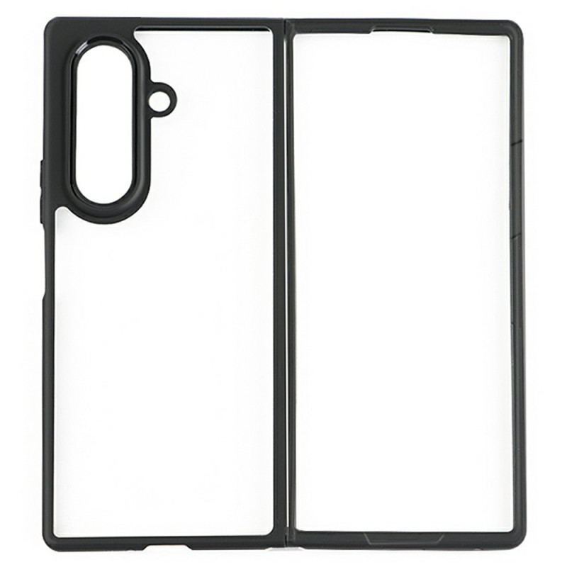 Capa à prova de choque para Samsung Galaxy Z Fold 7 com parte traseira transparente