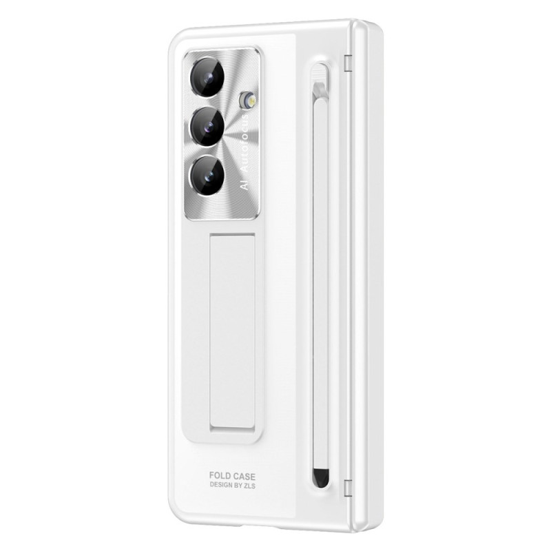 Capa e protetor de ecrã Samsung Galaxy Z Fold 7 5G com efeito metálico