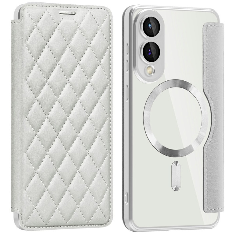 Capa Flip Cover Samsung Galaxy S25 Edge Compatível com MagSafe Matelassée