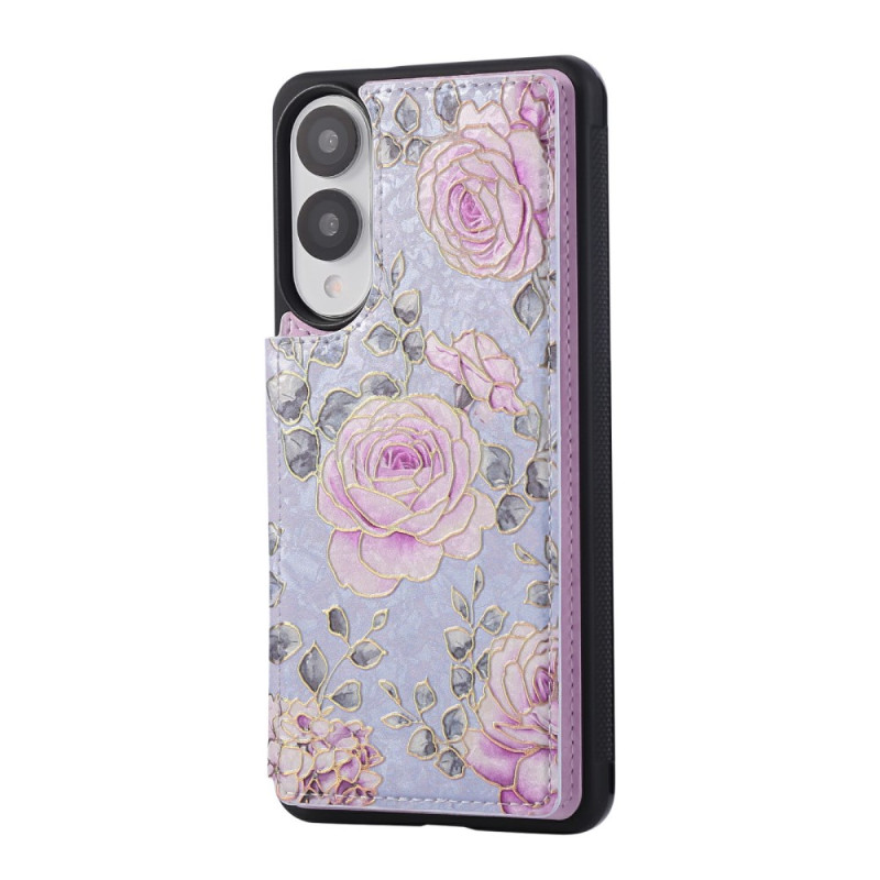 Capa para cartão floral para Samsung Galaxy S25 Edge