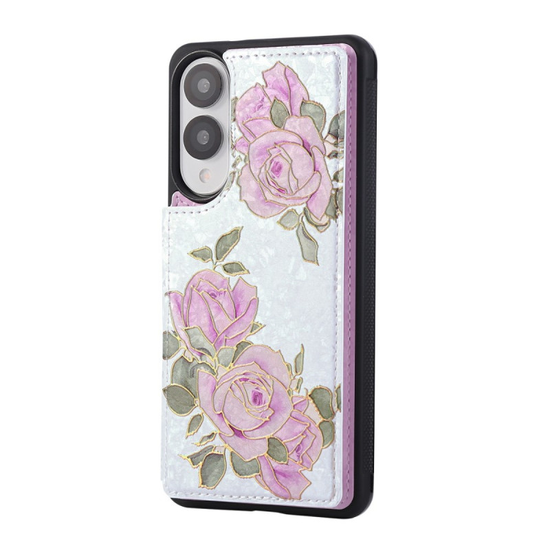 Capa para cartão floral para Samsung Galaxy S25 Edge