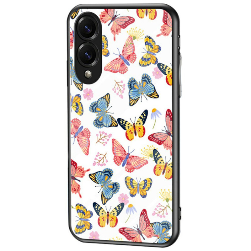 Capa de vidro temperado para Samsung Galaxy S25 Edge Butterflies