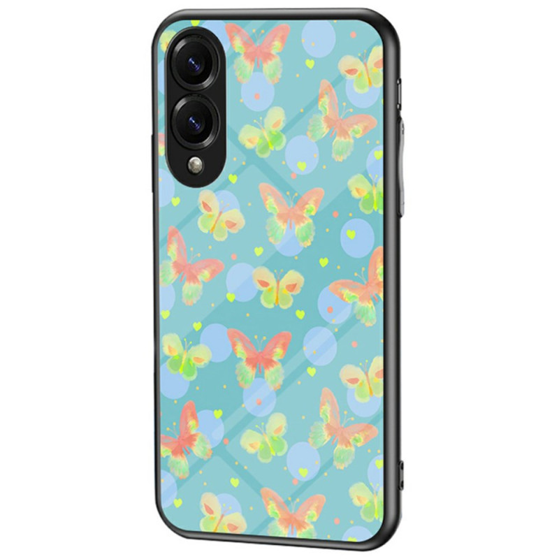 Capa de vidro temperado para Samsung Galaxy S25 Edge Butterflies
