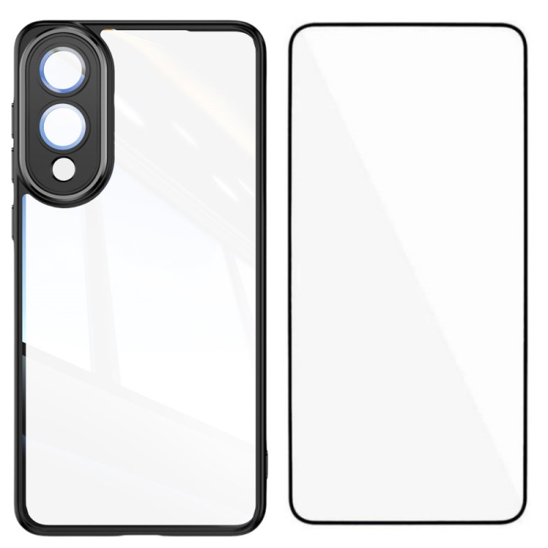 Capa de silicone para Samsung Galaxy S25 Edge com proteção de ecrã em vidro temperado