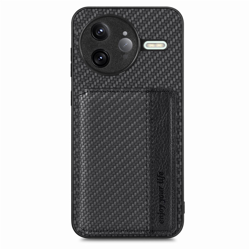 Xiaomi Poco F7 Ultra 5G Capa de fibra de carbono para cartão flip