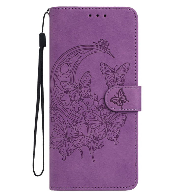 Capa com impressão de borboletas e flores Honor Magic 7 Lite / X9c