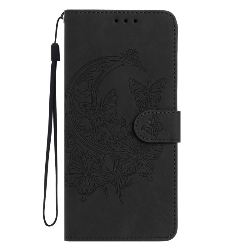 Capa com impressão de borboletas e flores Honor Magic 7 Lite / X9c