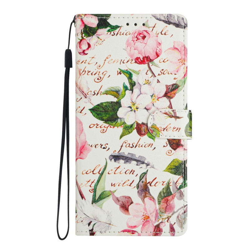 Capa com padrão floral verde para Honor Magic 7 Lite / X9c