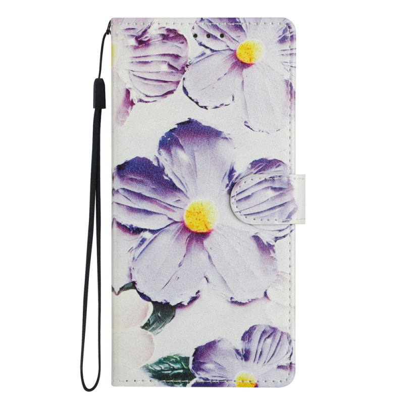 Capa com padrão violeta para Honor Magic 7 Lite / X9c