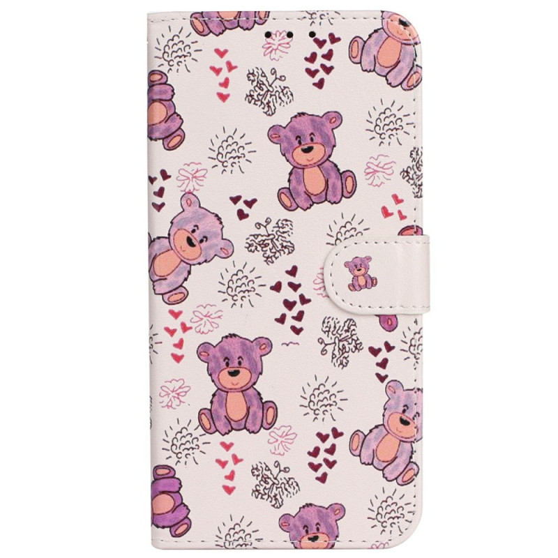 Capa com padrão de urso para Honor Magic 7 Lite / X9c