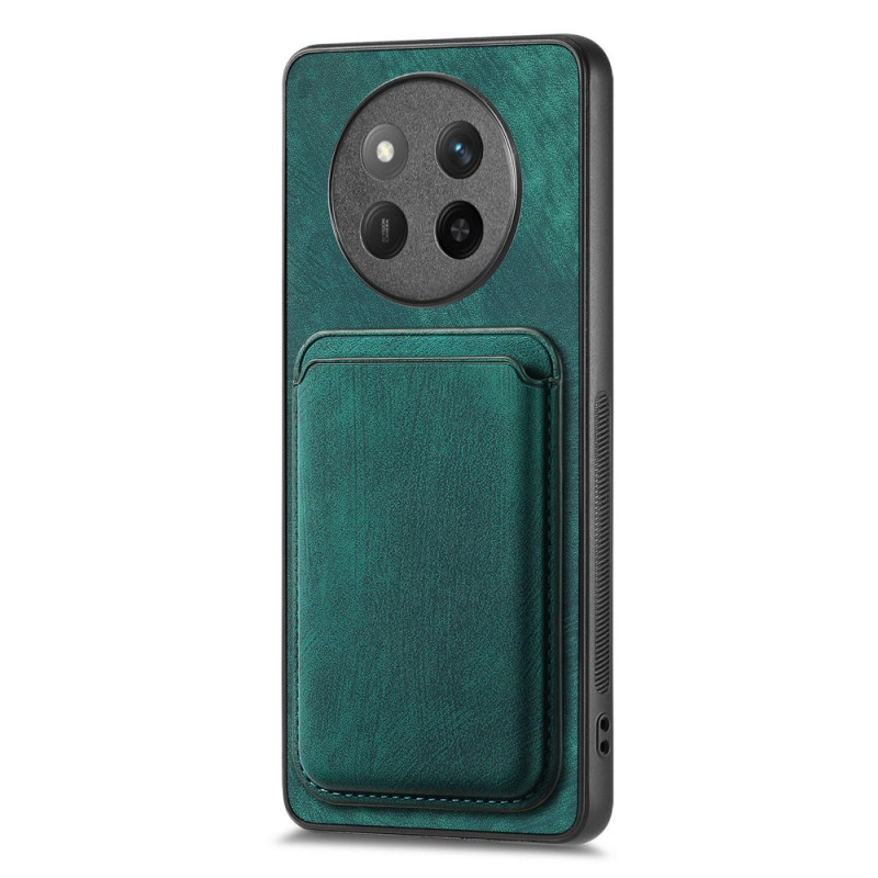 Capa compatível com Honor Magic 7 Lite / X9c Capa para cartão com efeito camurça MagSafe