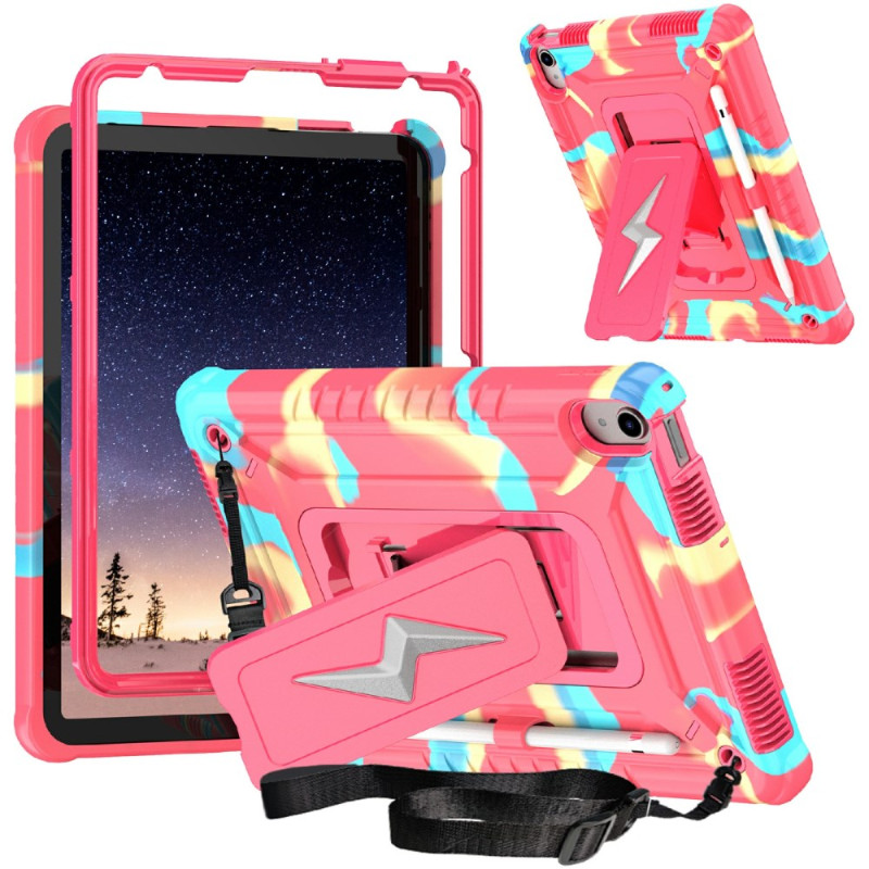Capa protetora tripla para iPad (2025) / 10.9 (2022) com alça de ombro