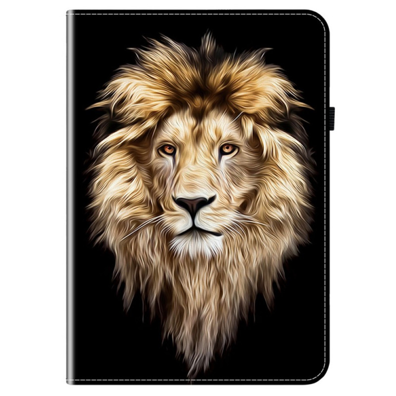 Capa com cabeça de leão para Samsung Galaxy Tab S10 FE Plus