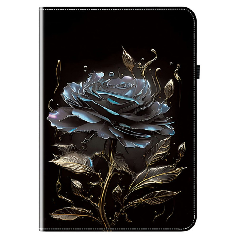 Capa protetora elegante para Samsung Galaxy Tab S10 FE Plus Rosa Preto