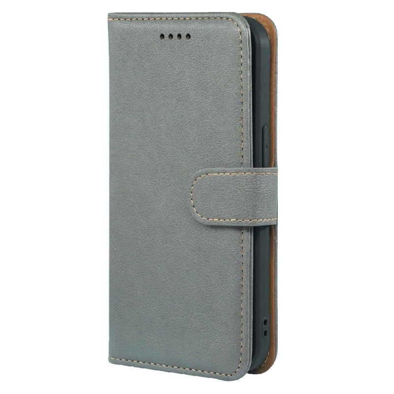 Capa Poco M7 Pro 5G Efeito Couro Proteção RFID