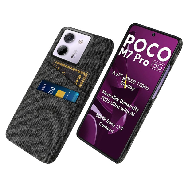 Capa Poco M7 Pro 5G Capa de tecido para cartão