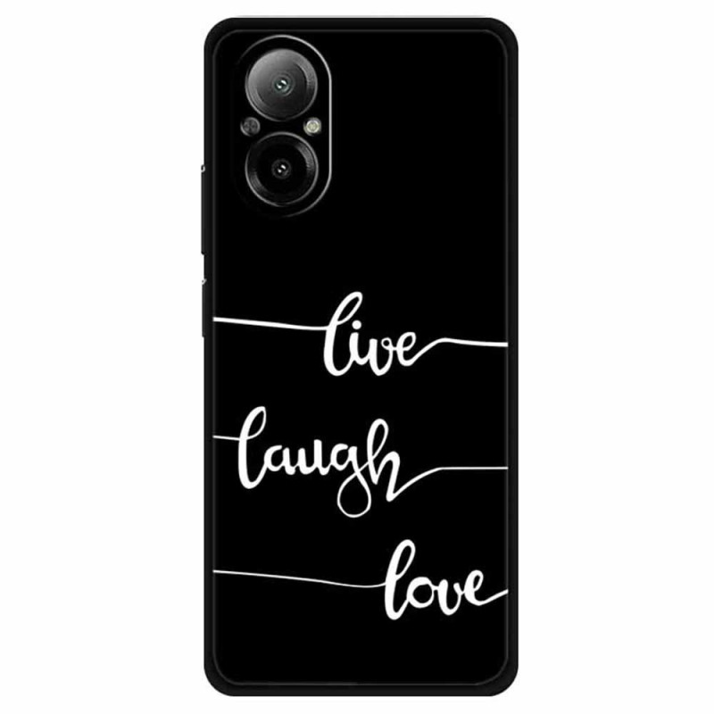 Capa Realme C67 Live Laugh Love