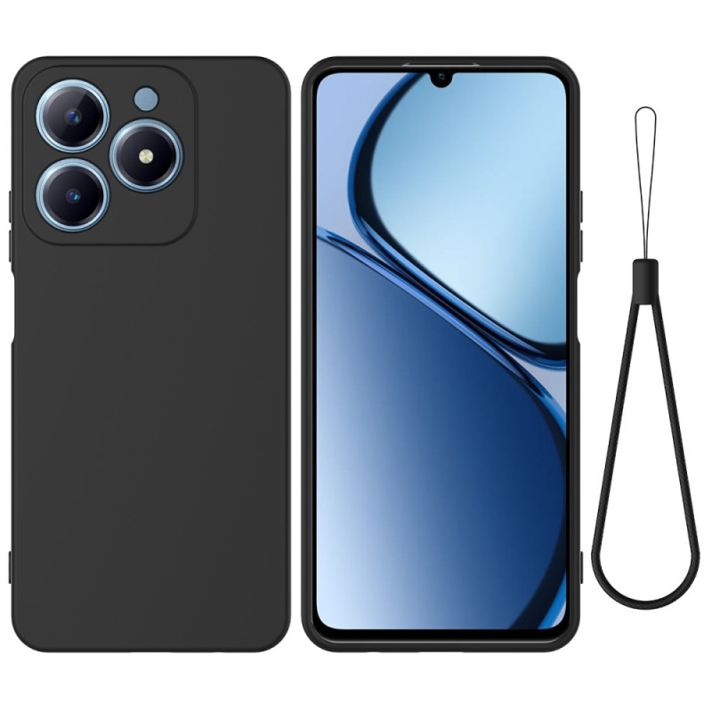 Realme C61 Liquid Capa de silicone com cordão
