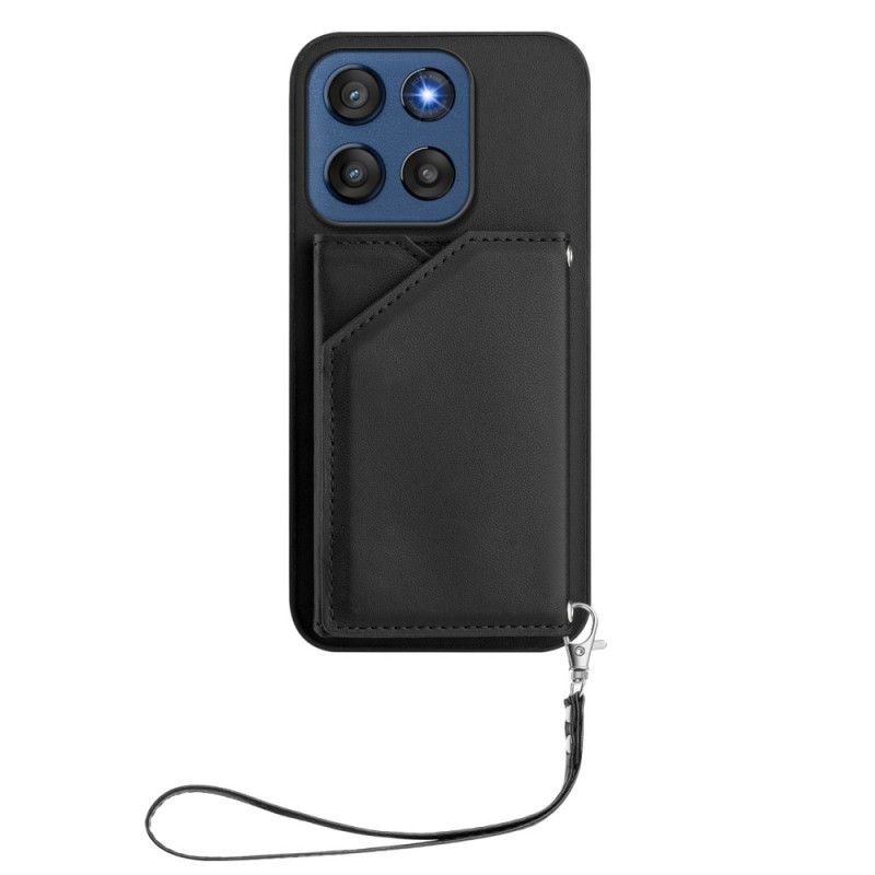 Capa Motorola Edge 60 Stylus Porta-cartões e cordão de segurança