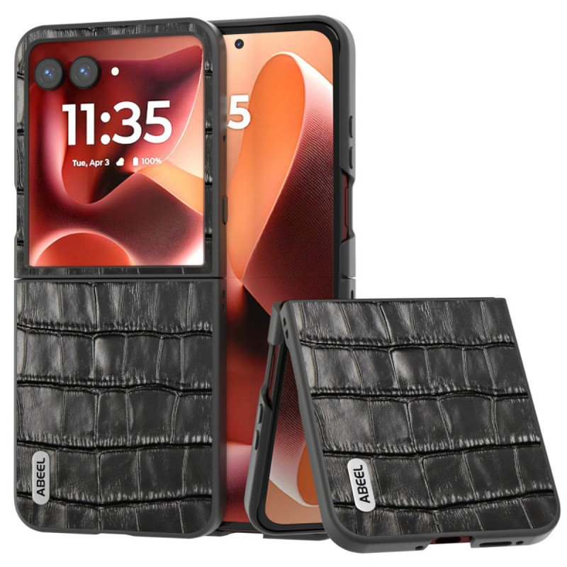 Capa Motorola Razr 60 Ultra Estilo Crocodilo ABEEL