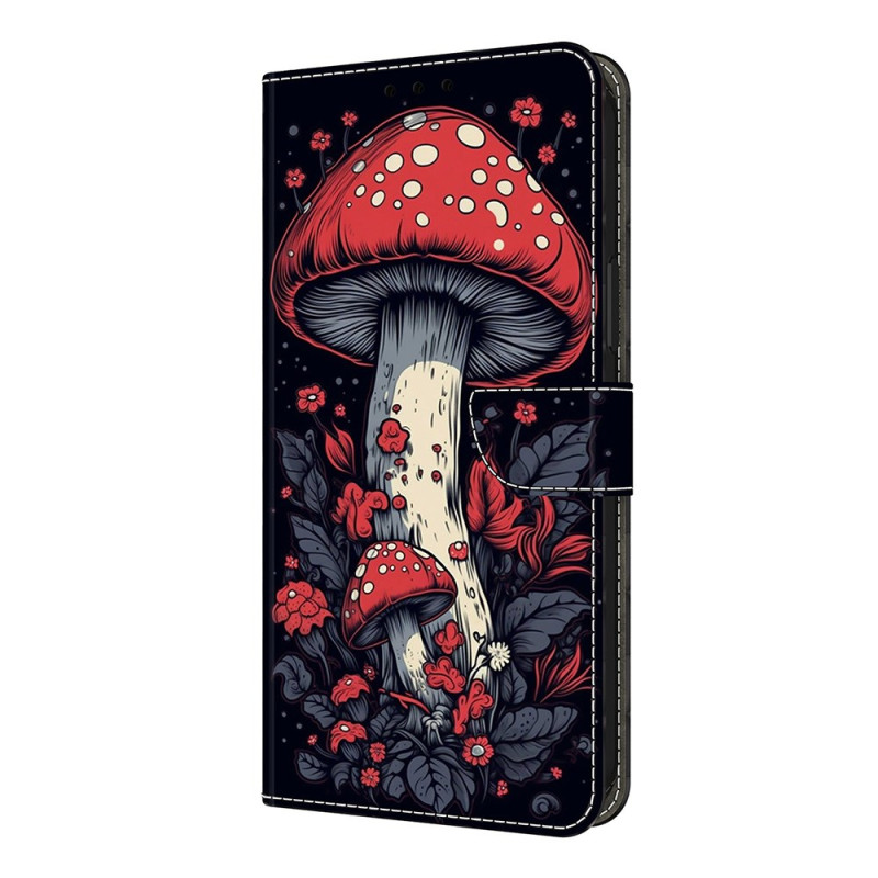 Capa para Xiaomi Redmi Note 14 Pro 4G - Vermelho cogumelo