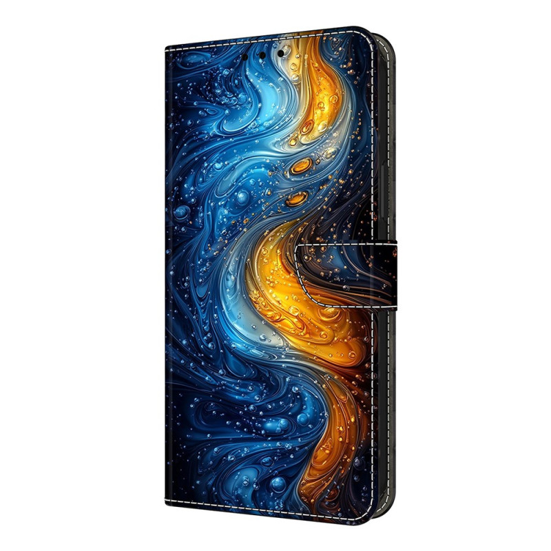 Capa com padrão líquido para Xiaomi Redmi Note 14 Pro 4G