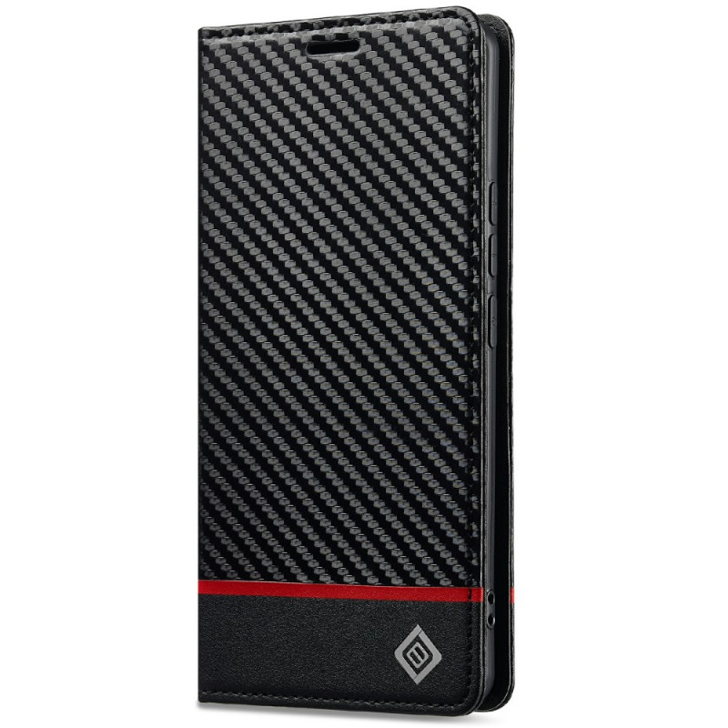 Capa articulada Xiaomi Redmi Note 14 Pro 4G Textura de fibra de carbono