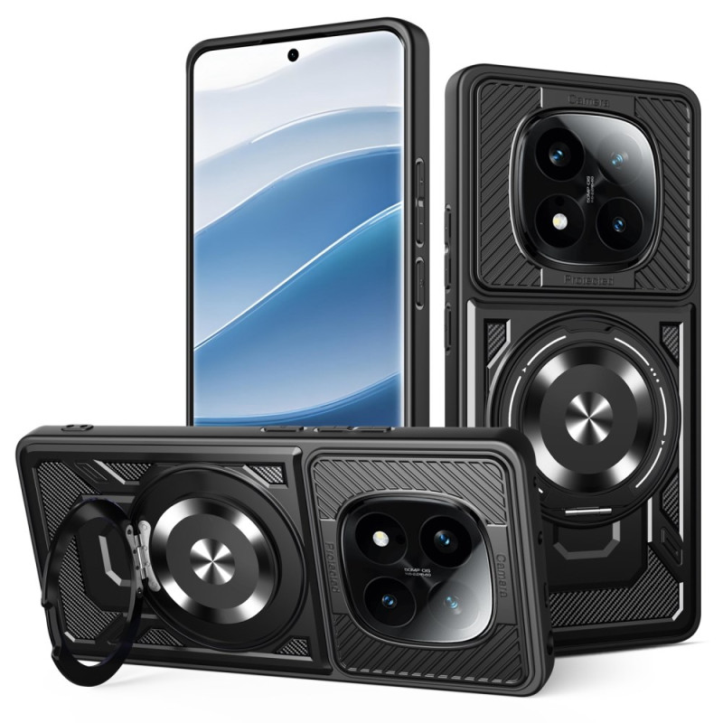 Xiaomi Redmi Note 14 Pro 4G Capa magnética com suporte rotativo de 360