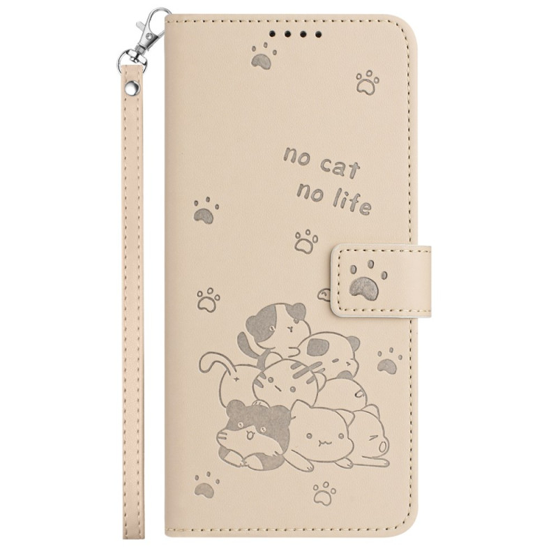 Capa para Oppo A80 5G Strap Cat