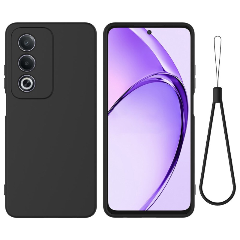 Capa de silicone líquida Oppo A80 5G com correia