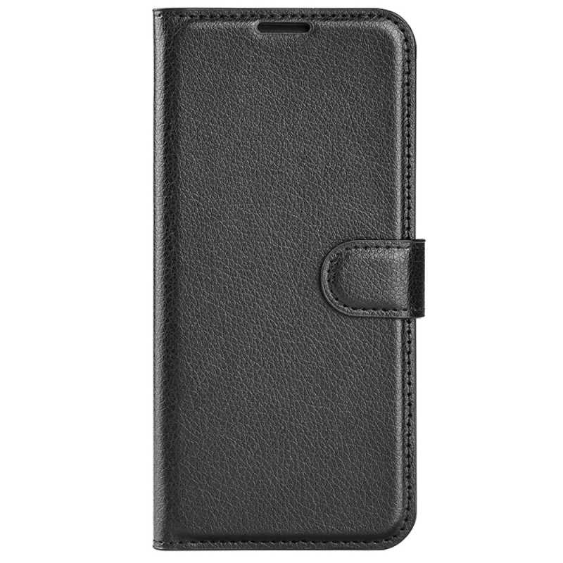 Capa Oppo A80 5G em pele sintética Litchi