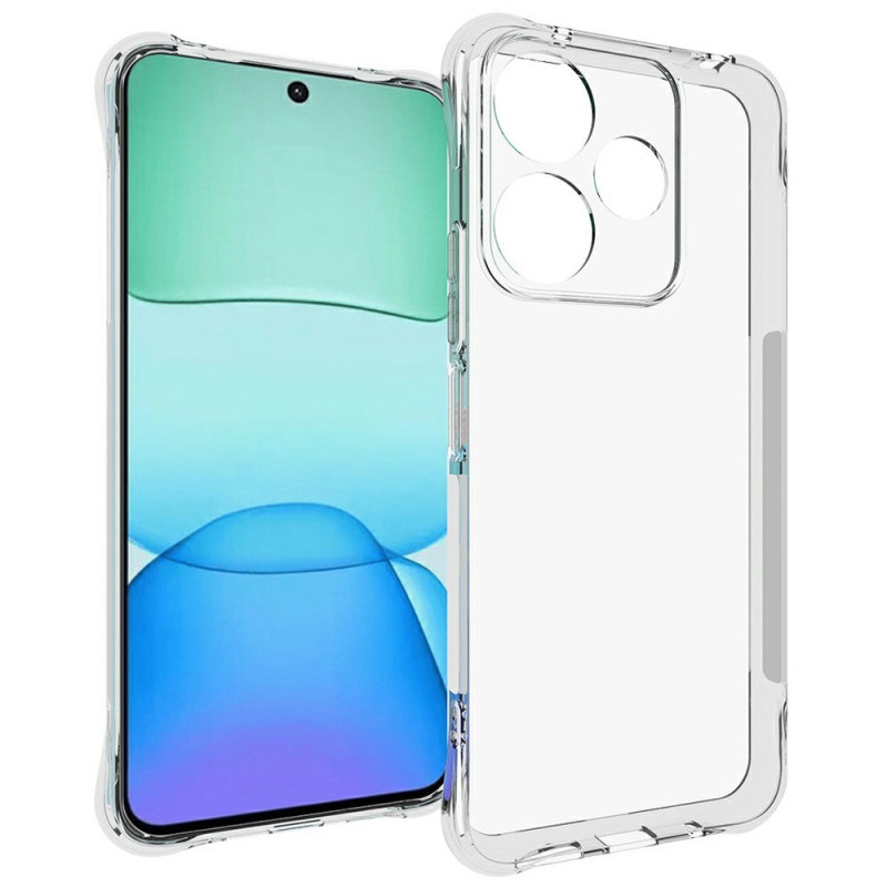Xiaomi Redmi 13X Revestimento transparente Cantos reforçados