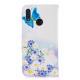 Capa Honor 10 Lite / Huawei P Smart 2019 Butterflies e Flores Pintadas