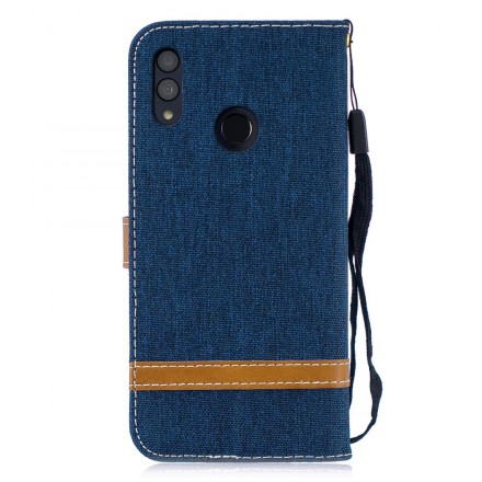 Honor 10 Lite / Huawei P Smart 2019 Capa de fita de tecido e efeito coureiro
