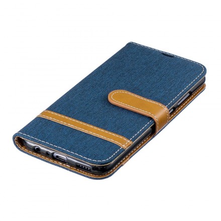 Honor 10 Lite / Huawei P Smart 2019 Capa de fita de tecido e efeito coureiro