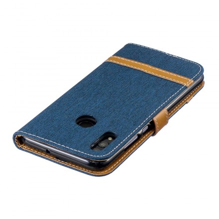 Honor 10 Lite / Huawei P Smart 2019 Capa de fita de tecido e efeito coureiro