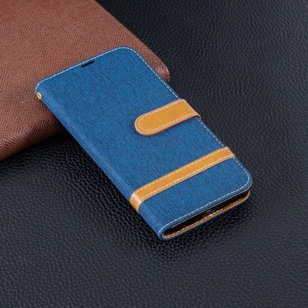 Honor 10 Lite / Huawei P Smart 2019 Capa de fita de tecido e efeito coureiro