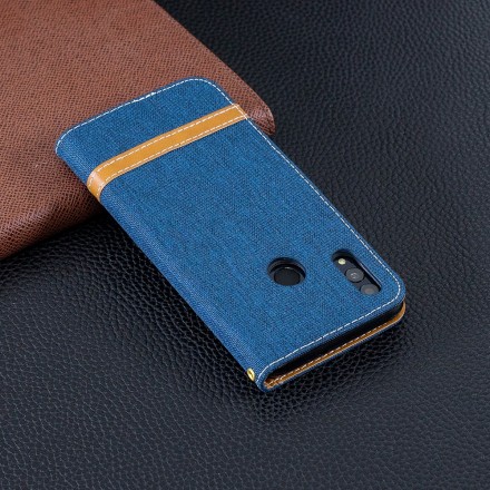 Honor 10 Lite / Huawei P Smart 2019 Capa de fita de tecido e efeito coureiro