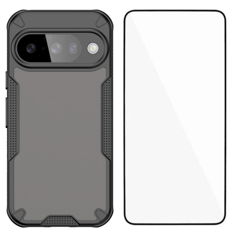 Capa fosca para Google Pixel 10 com proteção de ecrã em vidro temperado