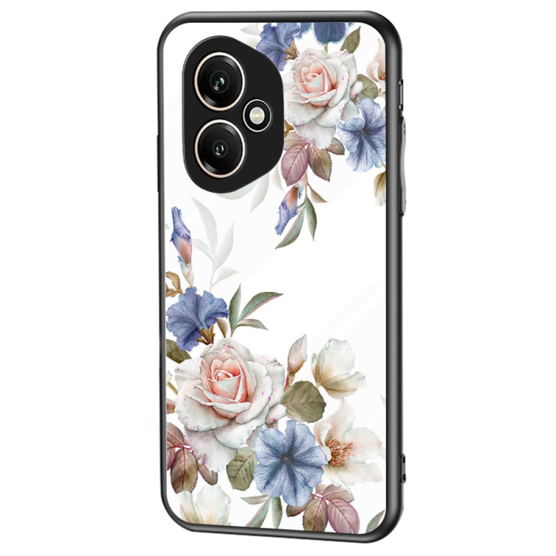Capa de vidro temperado floral para Honor 400