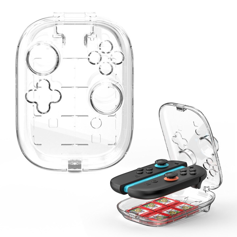 Capa protetora para comandos Nintendo Switch 2 Joy-Con Transparente